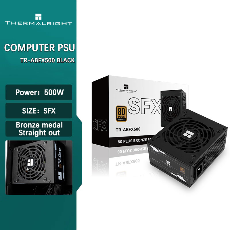 Power Supply 750W - Thermalright TR-ABFX500 ブラック SFX ブロンズメダル ストレートアウト