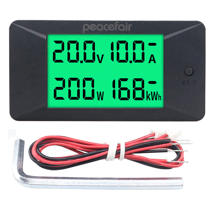Power Supply Tester - 多機能バッテリーテスター,dc電圧0-300v 0-300a 100a 200a,電流計,デジタルlcd電圧計,電力消費量