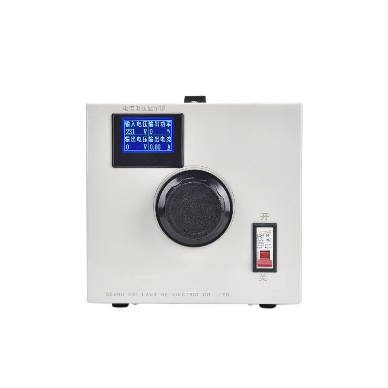 Power Supply 500W - 新型純銅製電圧レギュレータ 220V 単相 電流表示付き STG-500W AC電源