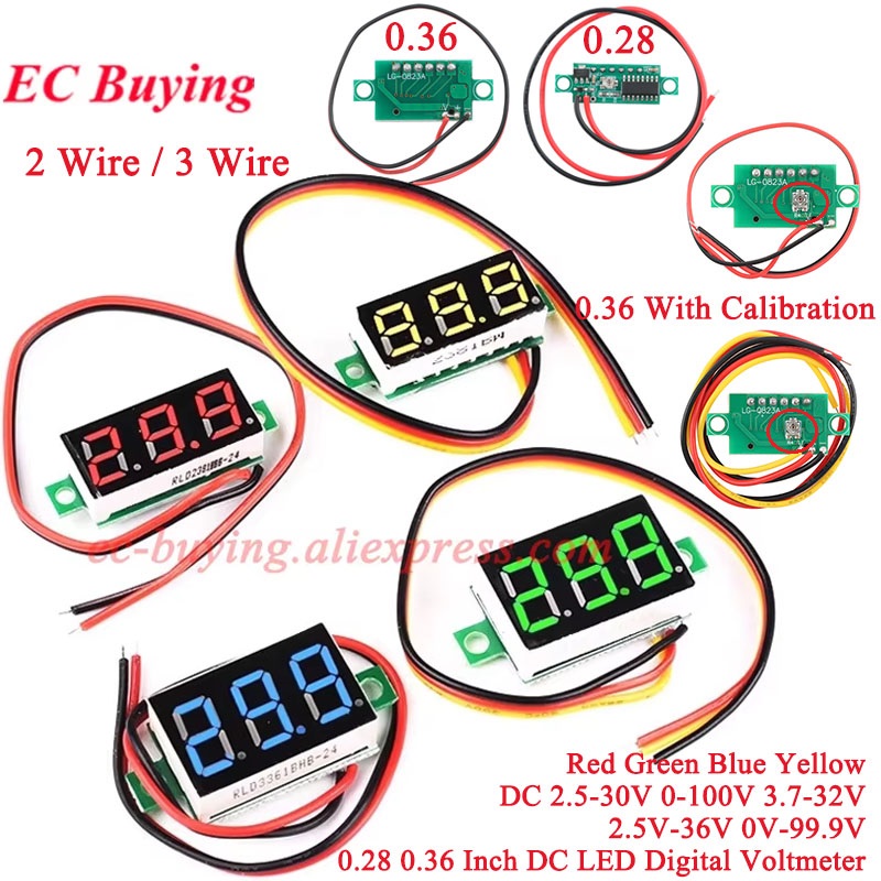 Power Supply Tester - 1Pc-10Pcs 0.28 0.36 インチ DC ミニ