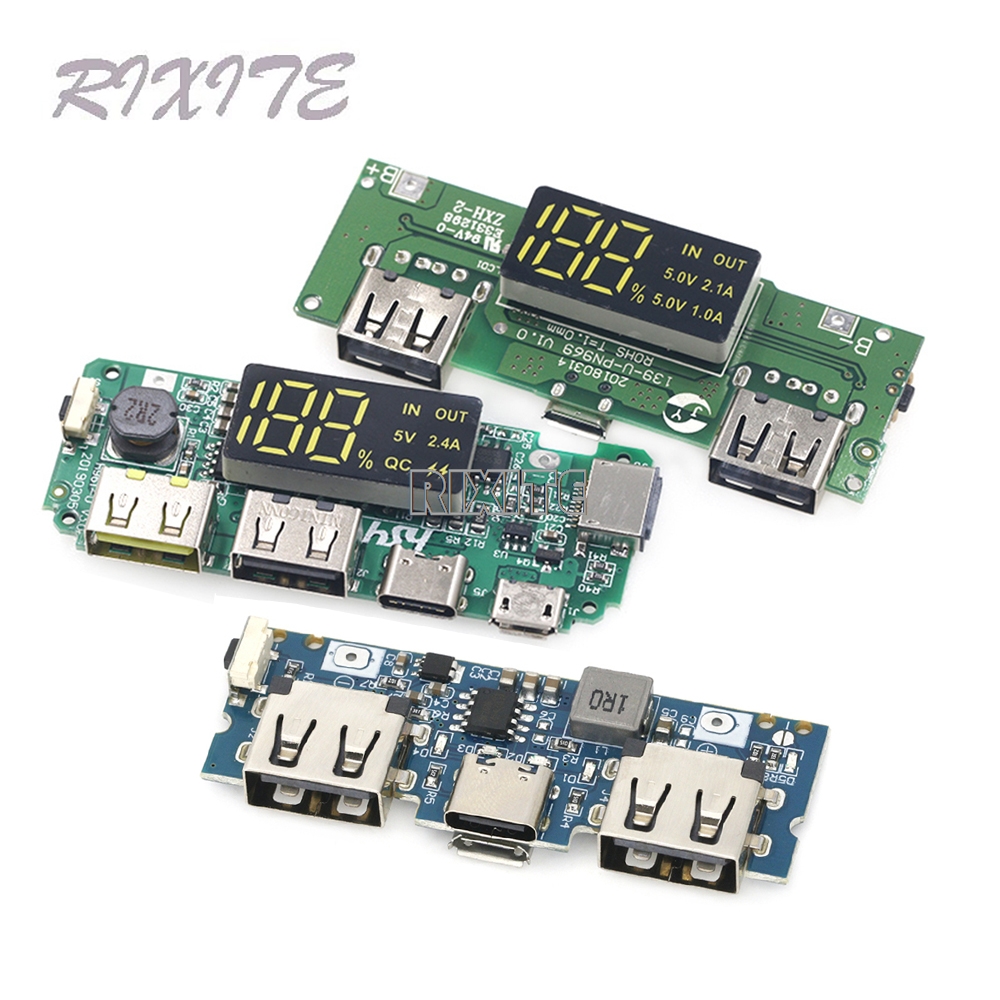 Modular Power Supply - リチウム電池充電器ボード LED デュアル USB 5V 2.4A