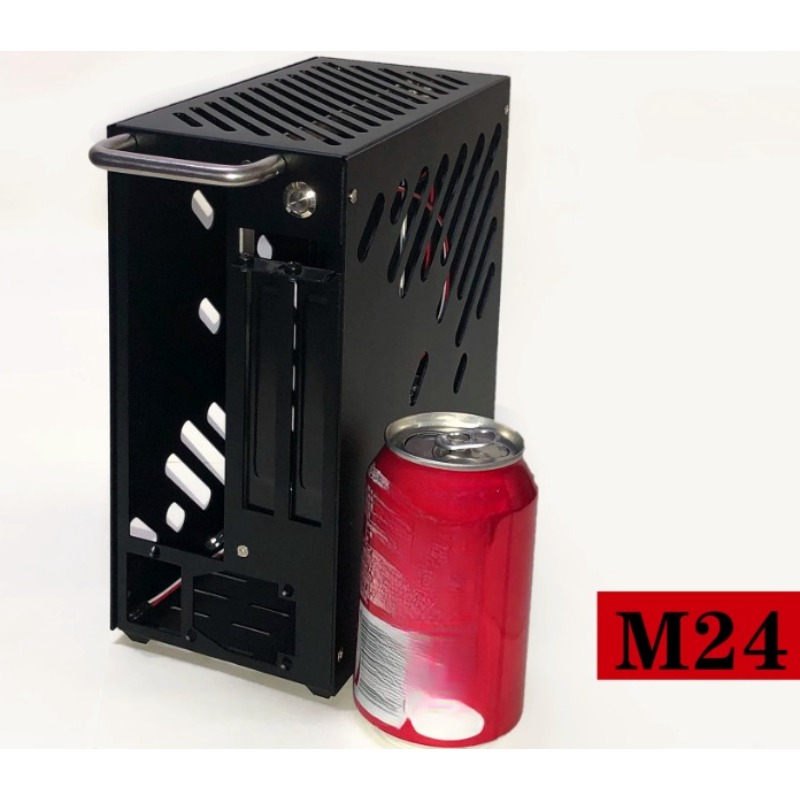 M24 ミニ A4 ITX シャーシ フルアルミニウム製透明 - Psu Computer のレビューと価格