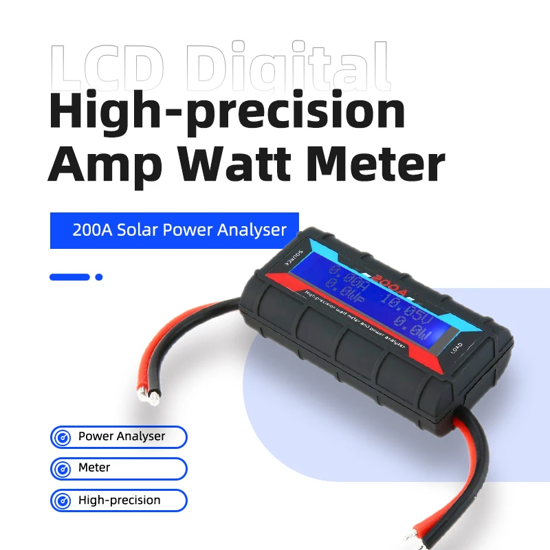 LCD 200A 60V デジタルワイヤレスバッテリーテスタ - Power Supply Tester のレビューと価格