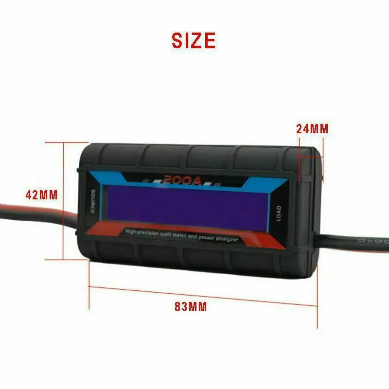 LCD 200A 60V デジタルワイヤレスバッテリーテスタ - Power Supply Tester のレビューと価格