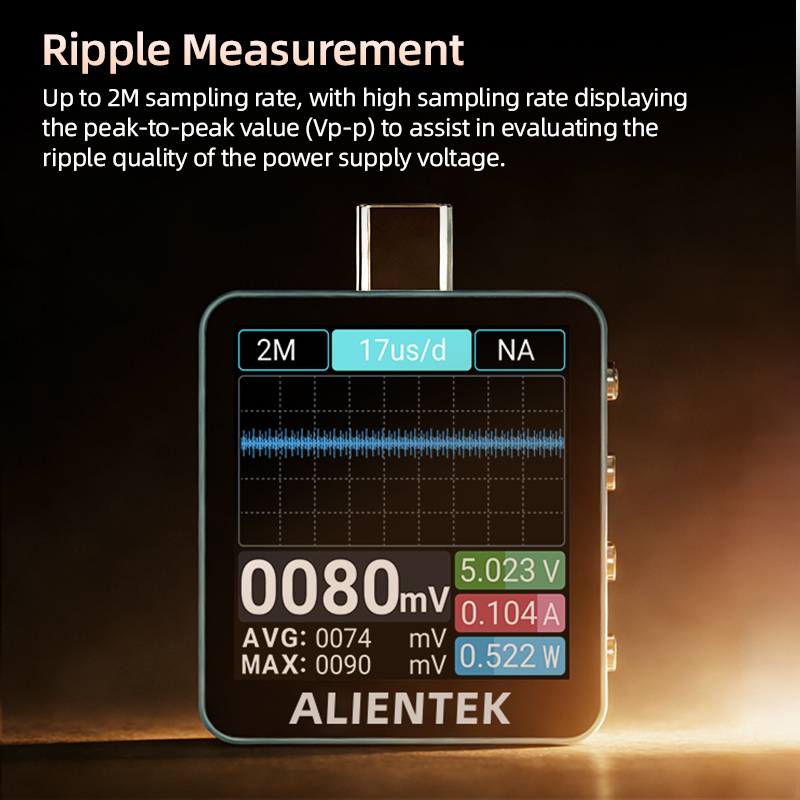 ALIENTEK C2 Type C USBテスター 高速充 - Power Supply Tester のレビューと価格