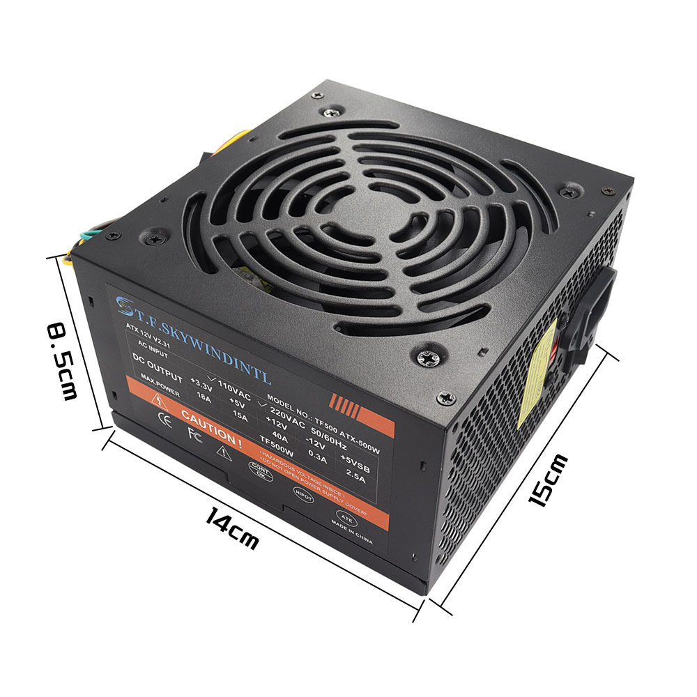 安価な500WブラックATXデスクトップゲーミングPC用PS - Power Supply 750W のレビューと価格