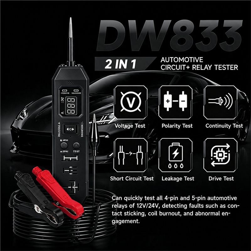 新製品-自動車用リレーテスター、車両用デジタル回路テスター、 - Power Supply Tester のレビューと価格