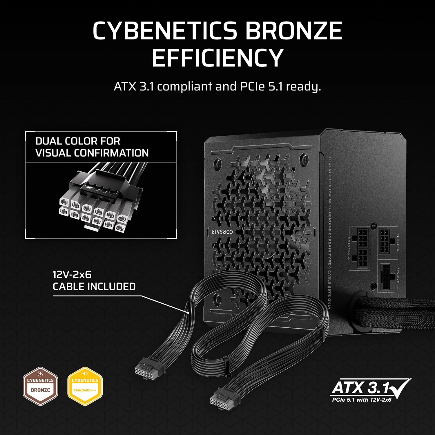 CX650M (2025) セミモジュラーATX 3.1 P - Power Supply 650W のレビューと価格
